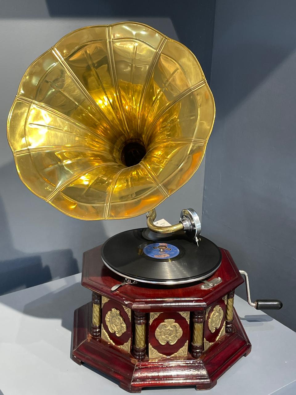 Antique Brass Gramophone