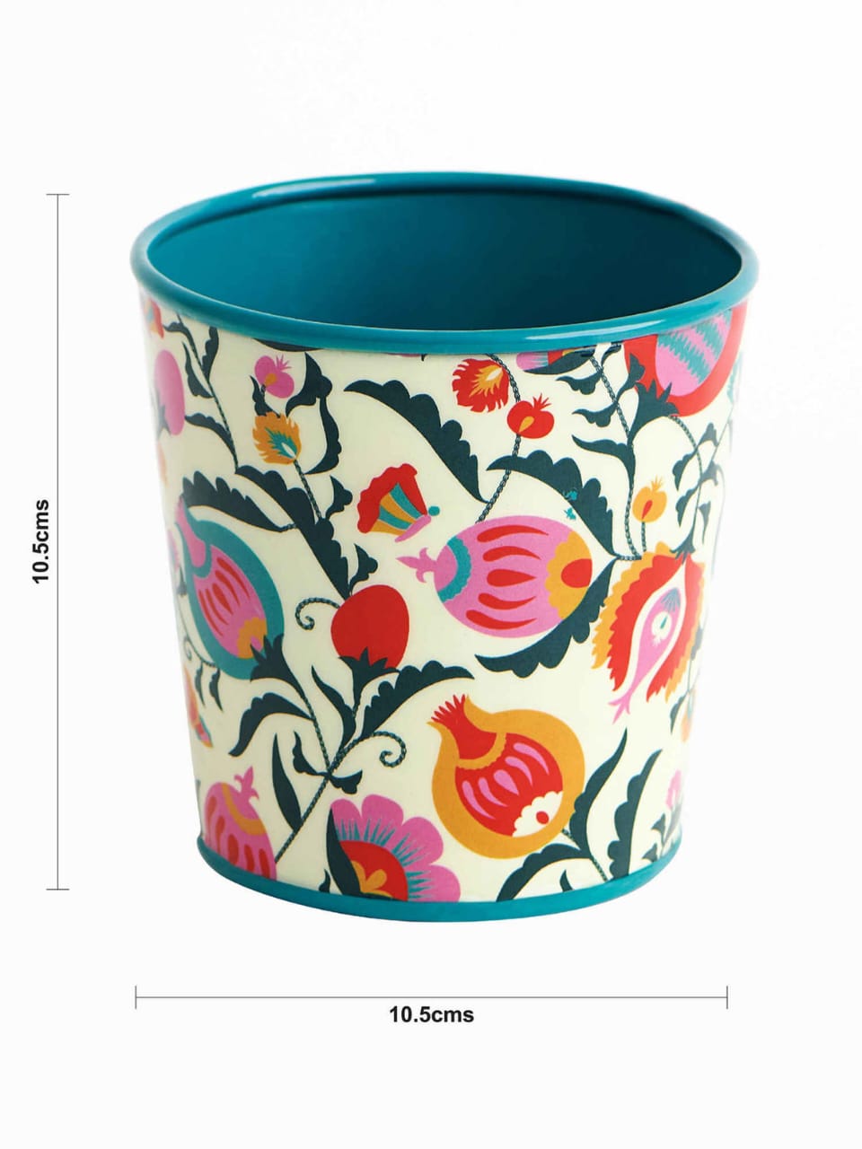 Enamel Print Bucket Planter