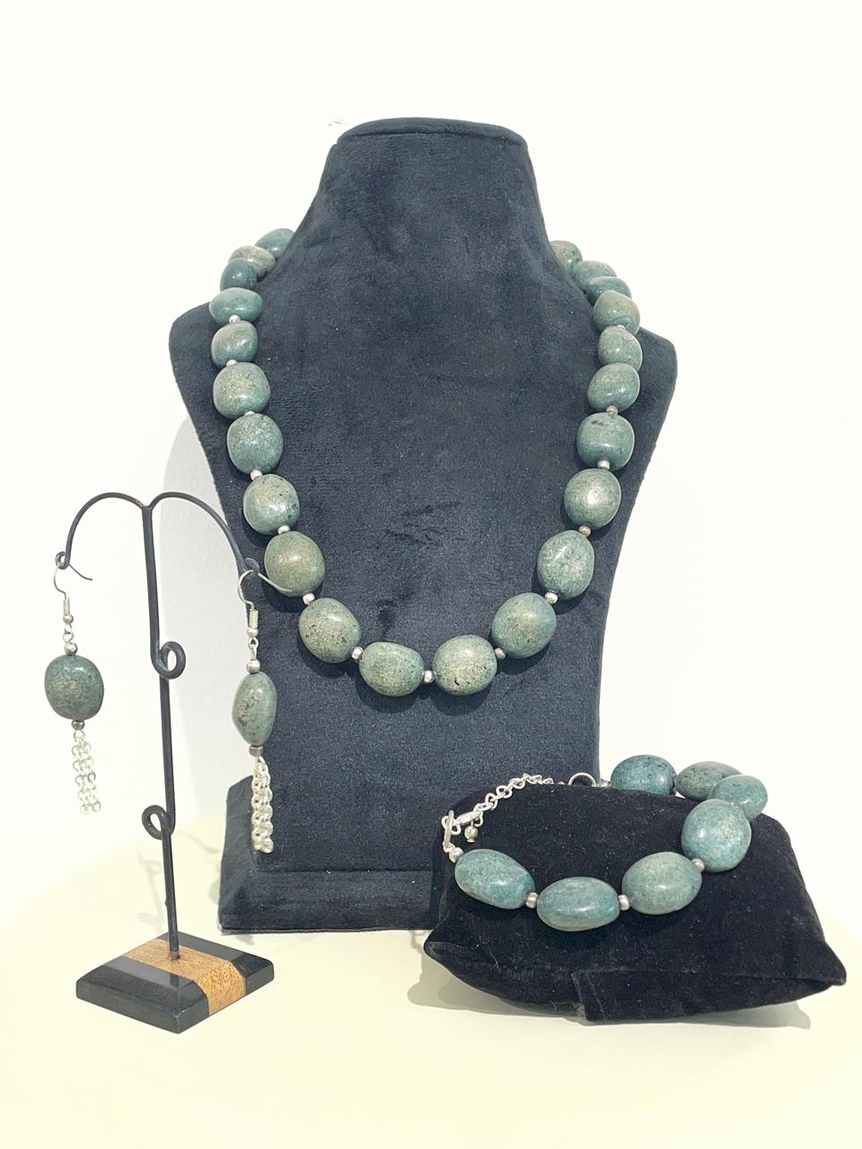 Teal Jade Tumbled Set