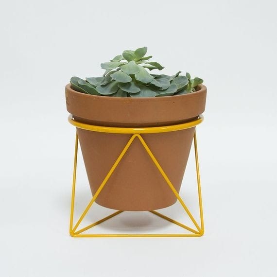 Terracotta Geo-Cage Planter